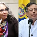 Gustavo Petro y María José Pizarro en una fotografía.